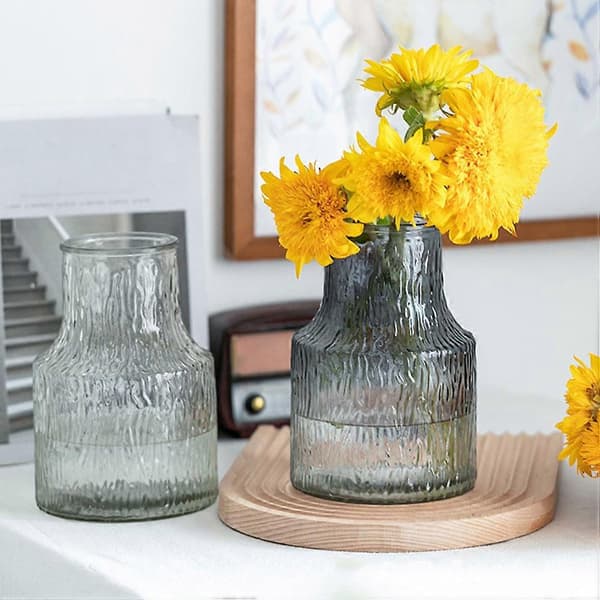 Dekorativ glasvas för blomsterarrangemang Transparent