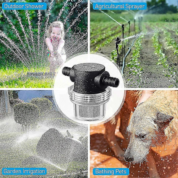 Vesipumpun siivilä, 3/8 tuuman letkuliitinlinjassa oleva siivilä kierrettävä putkiruiskun suodatin vesipumpulle 12v Dc 80psi asuntovaunuun [db]