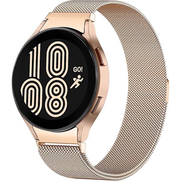 Metallrem kompatibel med Samsung Galaxy Watch 4 (40/44mm)/watch 4 Classic (42/46mm)/watch 5 (40/44mm)/watch 5 Pro (45mm), 20mm rostfritt stål Magn