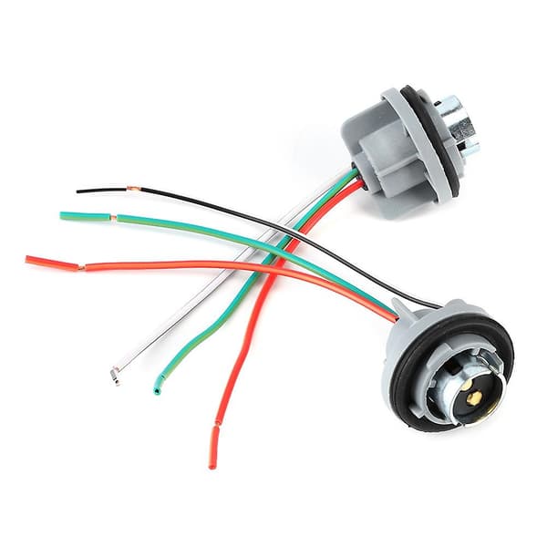 BAY15D/1157 Jernkerne Lampeholder Adapter Base Socket Connector Stik Ledningsnet Stik til Bremse / Stop / Blinklys [DB]