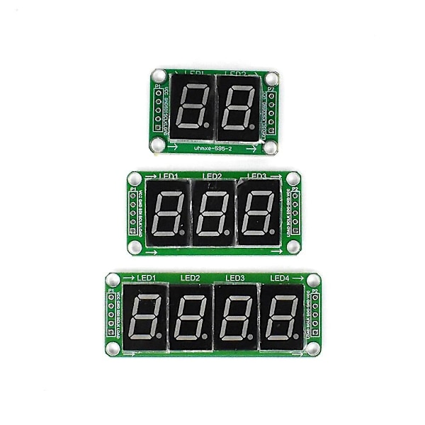 Statisk stasjon 2 3 4 Segment Digital Tube Led Display Modul 2 Digitale 74hc595 Rør 100% Nytt {Db} 4 segment