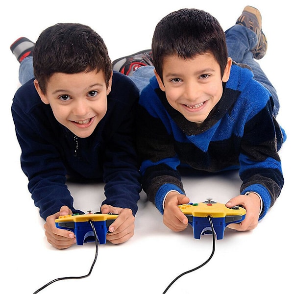 Klassisk Spilcontroller Gamepad Joystick til Nintendo 64 N64 System {Db) Translucent blue 15*10*5