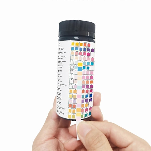 Juomatestin testisetti 16 in 1 - Juomaveden testiliuskat Kotiveden laadun testaukseen Helppo ja nopea testi [Db] 100pcs