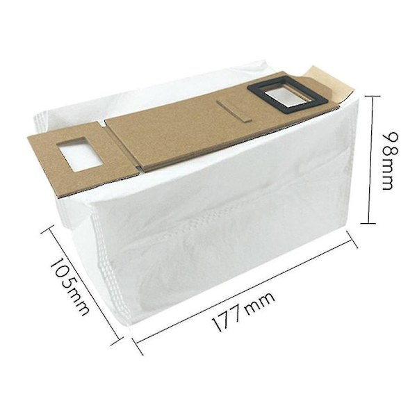 10-pack dammsugarpåsar ersättning för Roborock S7 T7s T7s Plus dammsugarpåse 1792 [DB]