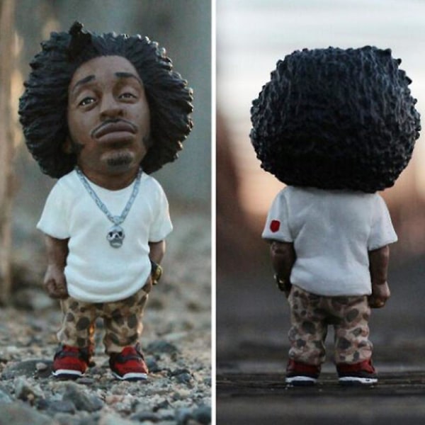 Tupac Rapper Figur Hip Hop Star Guy 2 Pac Snoop Dogg Figur Legetøj Cool Stuff Figurer Samling Model Kreativ Dukke Statue Gave db 2pcs C About 10cm-11.5cm