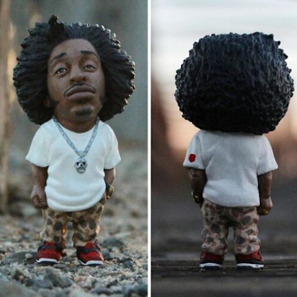 Tupac Rapper Figur Hip Hop Star Guy 2 Pac Snoop Dogg Figurine Leksak Cool Stuff Figurer Samling Modell Kreativ Dockstaty Present db J About 10cm-11.5cm