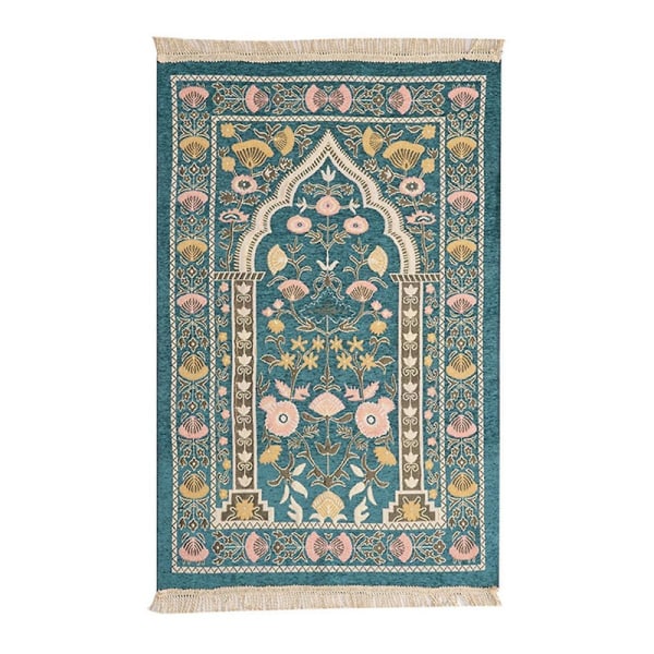 Tilbedelsest teppe Kneeling Matte Tilbedelse Teppe Tilbedelse Matte Bønn Gulvmatte Tilbedelse Kneel Teppe Grønn [DB] Green