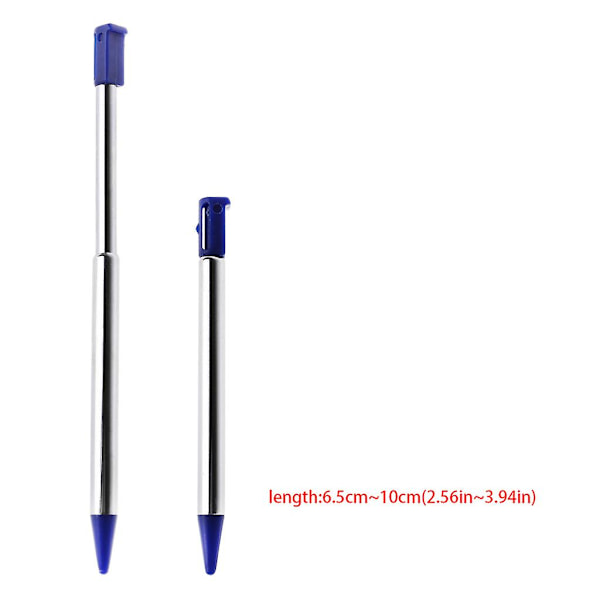 Korta Justerbara Styluspennor För 3DS för DS Utdragbar Stylus Touch-Penna [DB] Black
