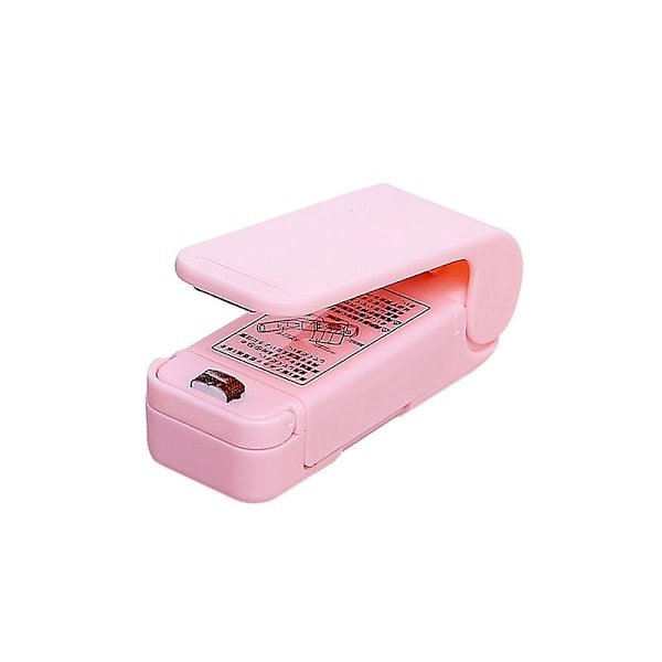 Bærbar håndholdt husholdnings elektronisk mini varmeforsegling maskin sealer verktøy [DB] Pink