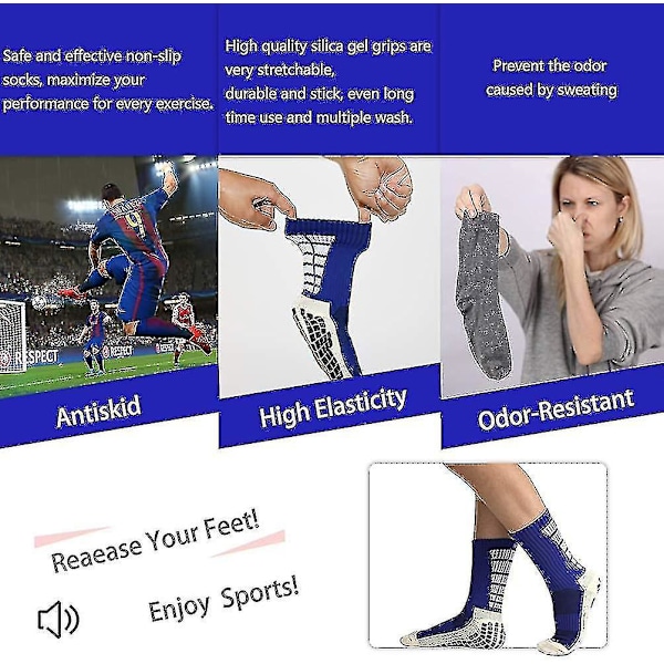 Liukumattomat Sukat db 3 Pairs Blue