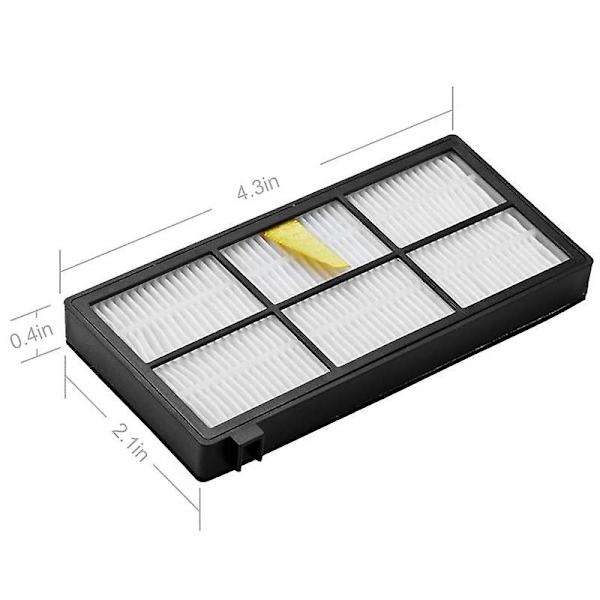 11 st Hepa-filter för Irobot Roomba 960 800 870 871 880 980 981 Ersättningsfilter för dammsugare [DB] black