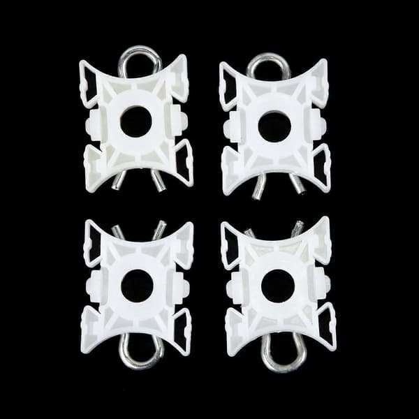 10 stk Vindu Regulerings Glidelager Klips for - E32 E34 E36 Z4 51321938884 [DB] White