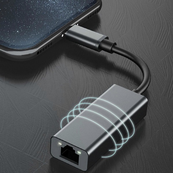 USB Ethernet Adapter USB C til 10 100 Ethernet LAN Netværksadapter [Db] Silver