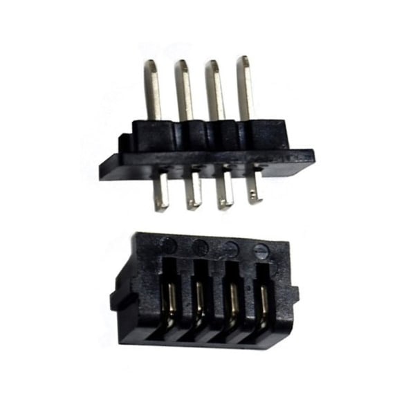 1 par ebike batteristrømutladningskontakt 4pins hann- og hunnkontakt Batteribase/plate Rep.