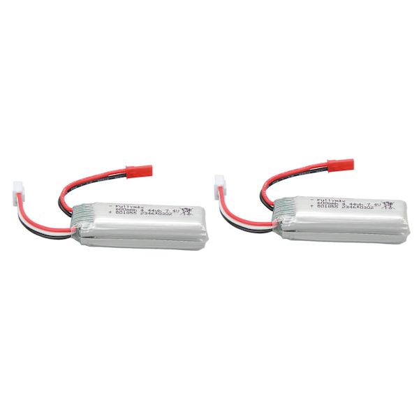 2 stk. RC Flyvemaskine Lithium Batteri 7.4v 600mah RC Flyvemaskine Udskiftningsbatterier til Wltoys Xk A280 RC Flyvemaskine [DB]