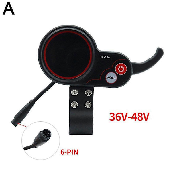 Elektrisk scooter instrumentdisplay Tommelkontroll 5-pin 6-pin db TF100 6 pin