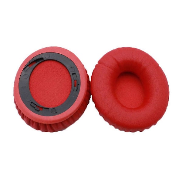 2x Ørepuder til Beats By Dr Dre Solo & Solo HD Støjreducerende Høretelefoner Ørevarmer [DB] Red