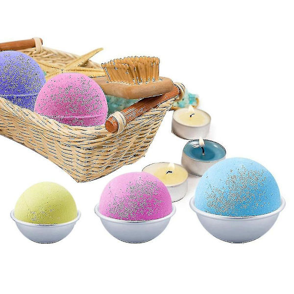 Badbombsformar Set om 16 Diy Fizzies/Badbombsform Badbombsform i rostfritt stål