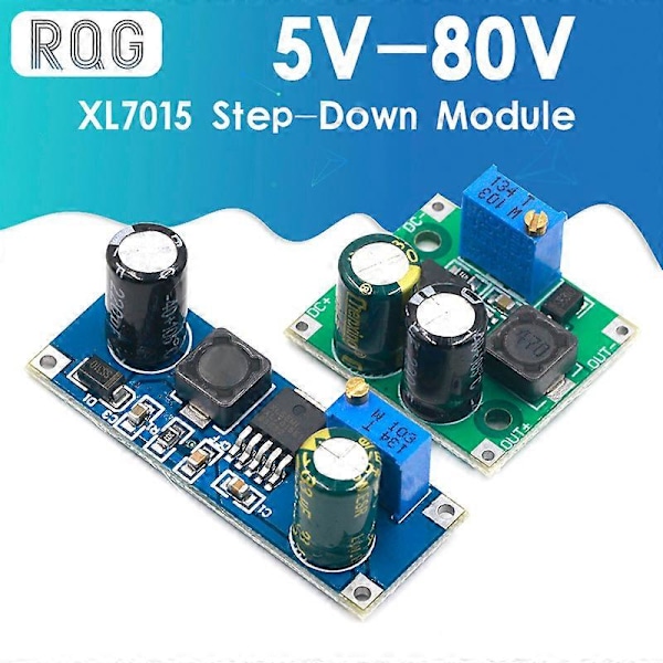 Sininen-XL7015 DC-DC Muunnin CC Moduuli Alentava 5V-80V Suuri jännite sisääntulo 7005A LM2596 [DB] Green