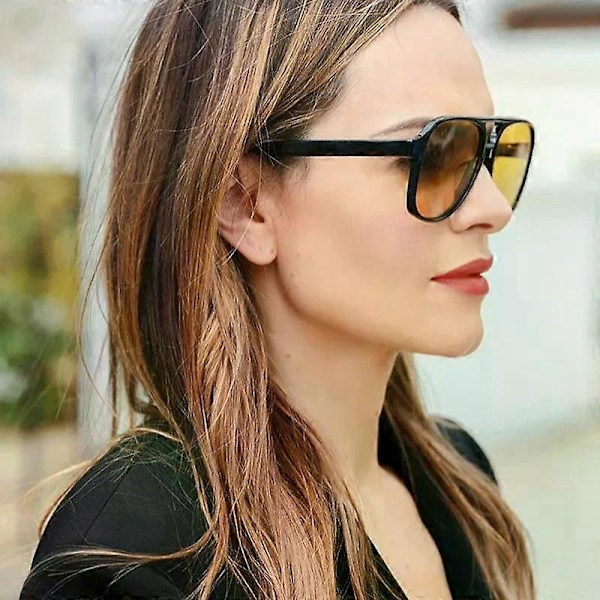 Klassiset Polarisoidut Aurinkolasit Miehille Naisille Vintage Soikea Kehys Ajolasit Yönäkölasit UV400 [DB] Blue Leopard Polarized Sunglasses