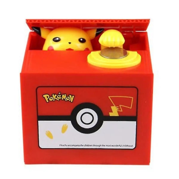 Pikachu Møntsparegris Med Musik Stjæler Pengeboks Actionfigur Legetøj Elektronisk Pengebesparende Børnegave Db pokemon