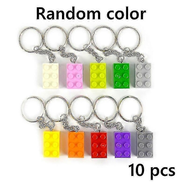 DIY Rakennuspalikat Avaimenperä Riippuva Rengas Tiilet Tarvikkeet Avaimenperä Luovat Tiilisarjat Yhteensopiva Kaikkien Merkkien Lelujen Kanssa [db] 2x3 10pcs