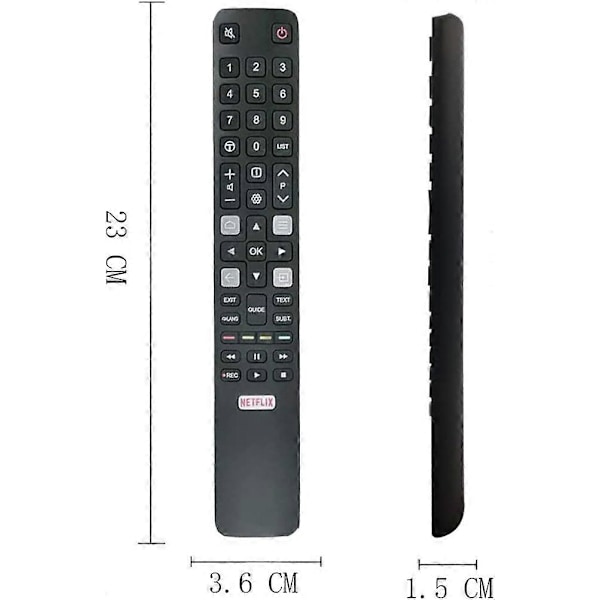 Korvaava TCL RC802N -kaukosäädin TCL-televisioille, TCL Thomson -kaukosäädin TCL Smart TV:lle [db]