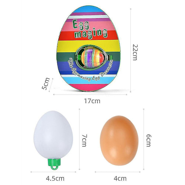 Eggmazing Egg Easter Egg Set Electric Egg Decorating Spinner With Music & Lights-B  [dB}