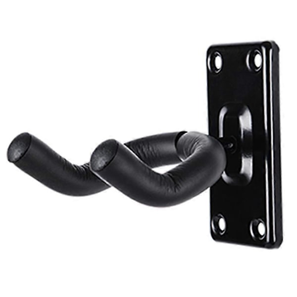 Set med 1 Gitarr Väggkrok, Svart Gitarr Väggkrok Metallfäste för Gitarr Banjo Ukulele [DB]