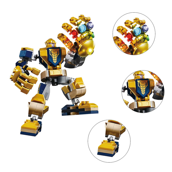 Robot Byggeklods Legetøj Bevægelige Led Pædagogisk Forsamling Byggeklods Model For KidsDB