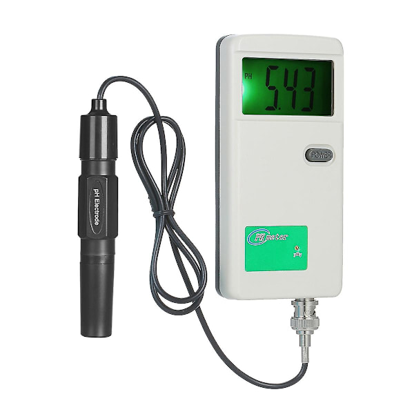 pH-Meter Høj Præcision Bærbar pH-Tester Baggrundsbelyst Display Vandkvalitetstester til Laboratorium Dri [DB]