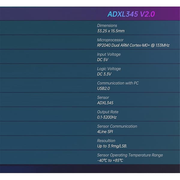Adxl345 V2.0 Accelerometer Board Stealthburner Til Klipper Ekstruder Hotend 3d Printer Dele [DB] Black