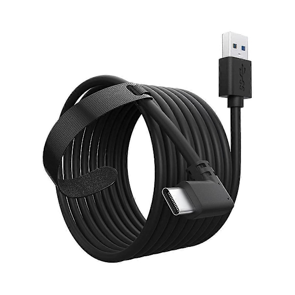 For Meta Quest3 3.0 Link-kabel Steam VR Høyhastighets Stabil Datatransmisjon Kan Kaste Skjermen Con {DB} Black
