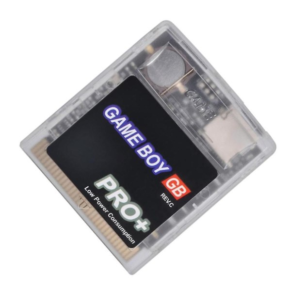2750 spil i én Os V4 Edgb brugerdefineret spil kort til Gameboy- Gb spil konsol strømbesparende version db Transparent  Black
