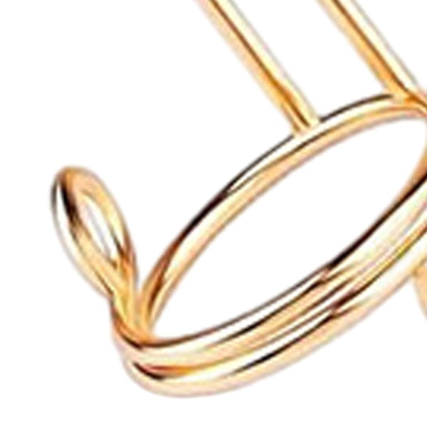 10 stk. Fingerneglringer, Halal Neglringsett, Avtakbare for Press på Negler Neglekunst Dekorasjon Kvinner Gave Metall Jente Uten Lim [DB] gold