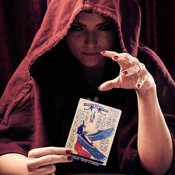 EGYPTISKE GUDER Oracle Cards Deck Tarotkortdekk Flerspråklig nytt {db}