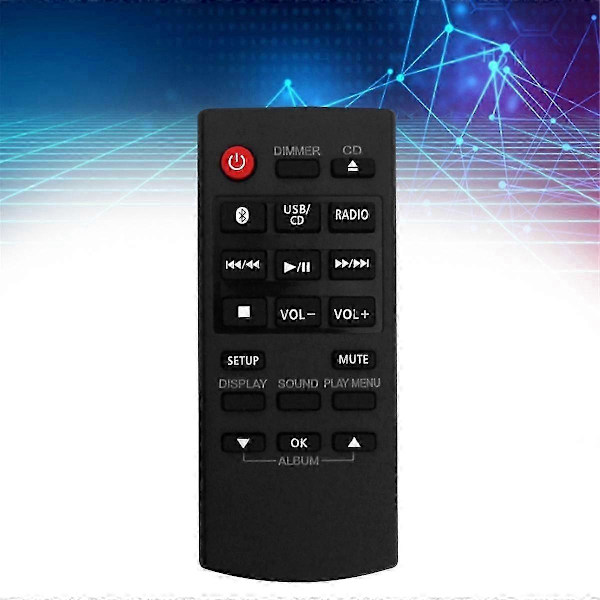 N2QAYB000984 Korvattava kaukosäädin yhteensopiva Panasonic CD Stereo Sub SA-PM250 SC-PM250 SC-PM600 SC-U [DB] black