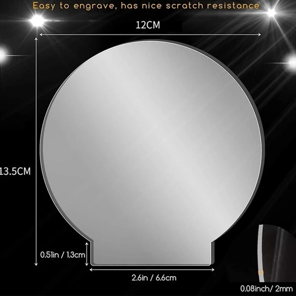 Tjock transparent panelbräda ark klar gjutning för LED-ljusbas bords skyltar DIY-displayprojekt