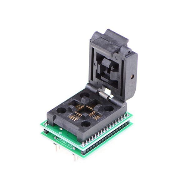 Tqfp32 Qfp32 til Dip32 Ic Programmer Adapter Chip Test Socket Brennende Socket Integrerte kretser [DB] black   green