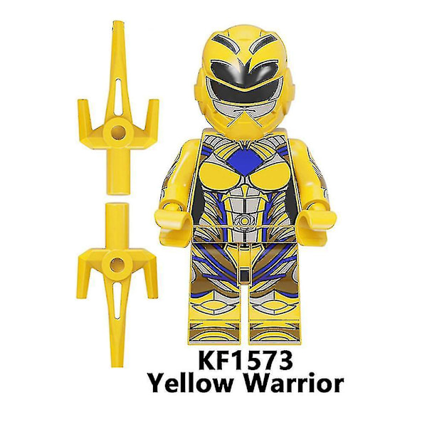 7 st/set Power Rangers Byggklossar Minifigurer Leksaker Montering Figurer Leksaker Barn Gåvor Heminredning Db