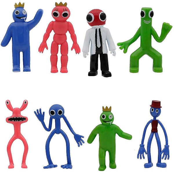 6/8stk Roblox Rainbow Friends Actionfigurer Legetøj Model Dukke Gaver [DB] B