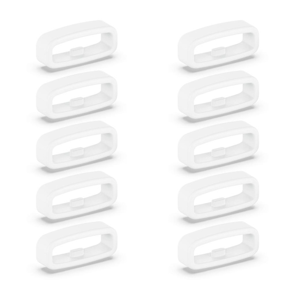 Armbandsbandshållare Silikon Fäst Ringhållare 18mm/20mm/22mm Bältesöglor { DB} White 20MM