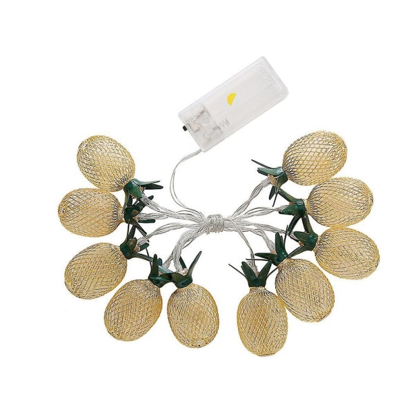 10led ananas lyssnorer fest bryllup dekorasjon lys (varm hvit)