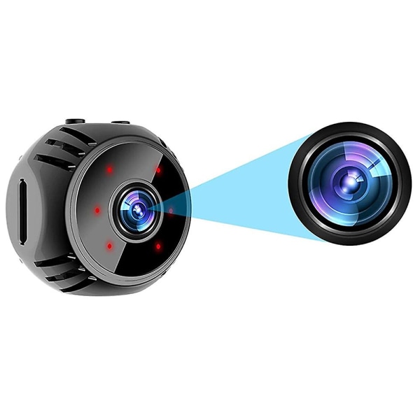Minikamera Dold 1080p Hd trådlös kamera med Night Vision Rörelsedetektering, Wifi-kamera Hemsäkerhet Nanny Övervakningsvideokamera