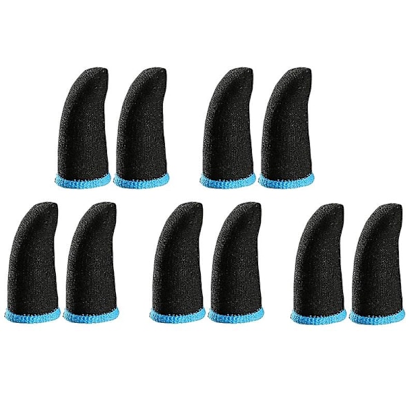 5 Par Gaming Handsker Kulfiber Anti-slip Gamer Fingerbeskyttelse Til Mobilspil [db]