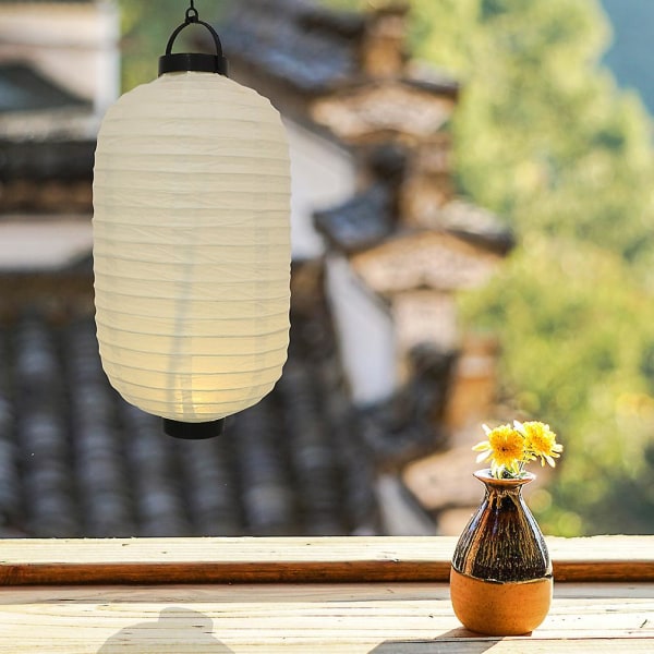 2stk japansk stil lanterner Led hengende lanterner Restaurant lanterner uten batteri