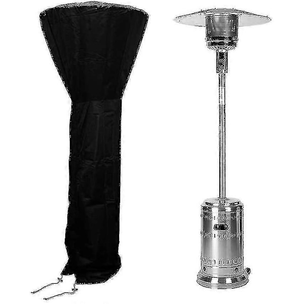210d Sort Kraftig Vandtæt Standup Terrassevarmer Cover Varmer Covers [DB] 226X85X48CM