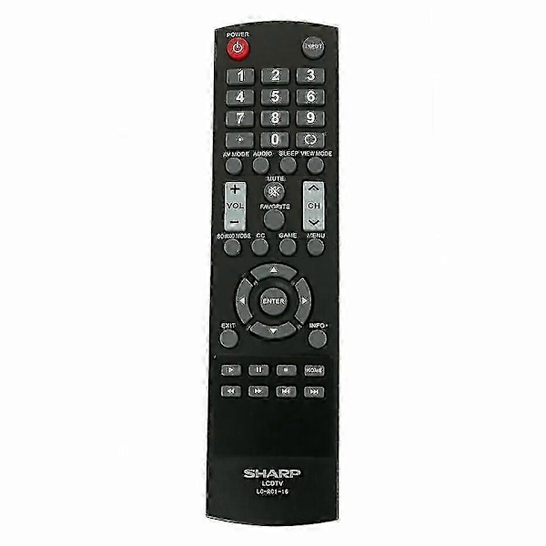 Uusi alkuperäinen Sharp LC-RC1-16 LCD-TV:n kaukosäädin LCRC116 LCDTV LC32LB370 [DB]