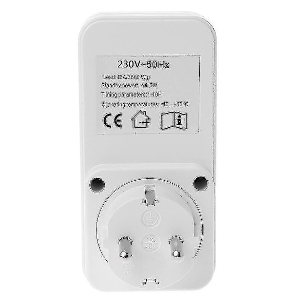 Nedtellingstimer Stikkontakt Intelligent Tidsinnstilling Bryter Timer Kontroll Stikkontakter Eu [db]