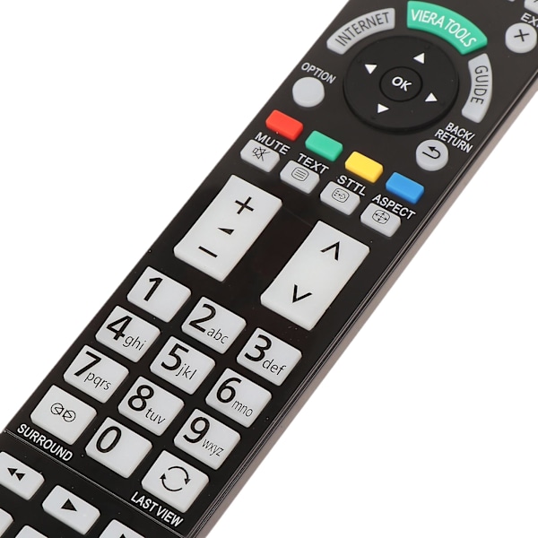 for PanasonicTX-L42ETW50 TX-P50VT50B Fjernkontroll Bærbar N2QAYB000715 Svart Fjernkontroll [db]